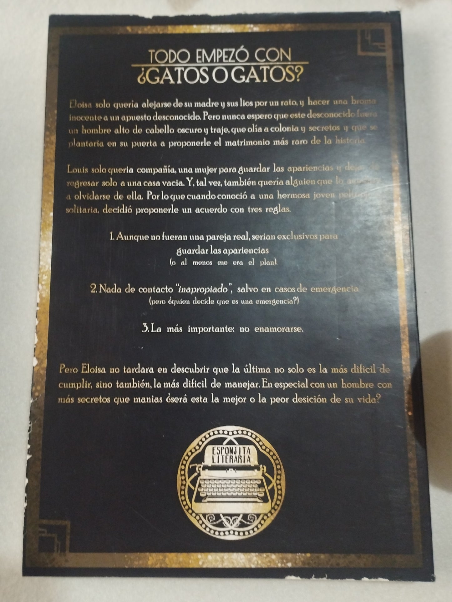 CAJA LITERARIA TODO EMPEZO CON ¿GATOS O GATOS?